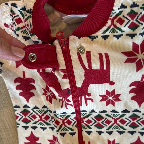 Hanna Andersson Festive Red and White Kids One Piece 75 Cm (12-18 month) - Picture 4 of 8